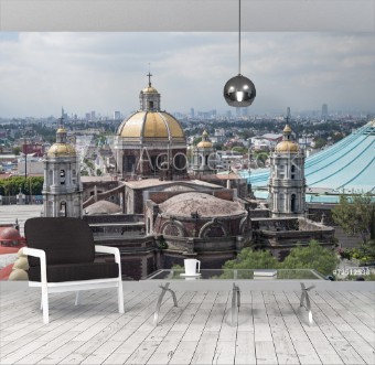 Picture of Basilica and skyline of Mexico City